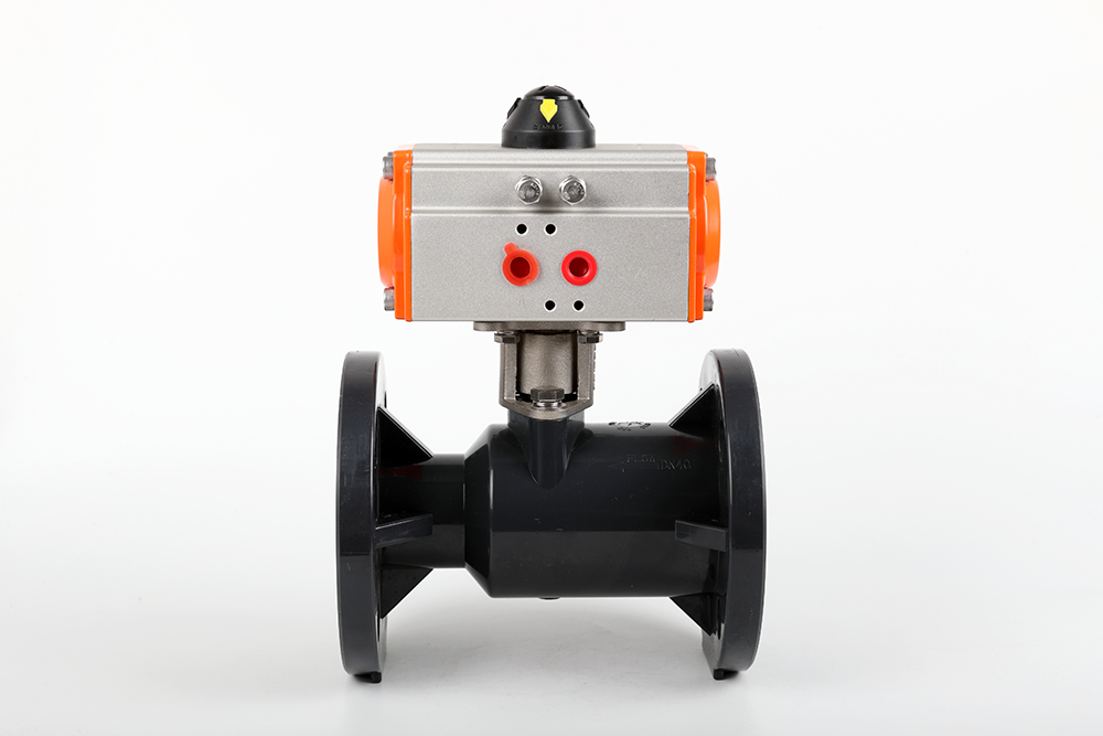 巩义气动法兰一体球阀